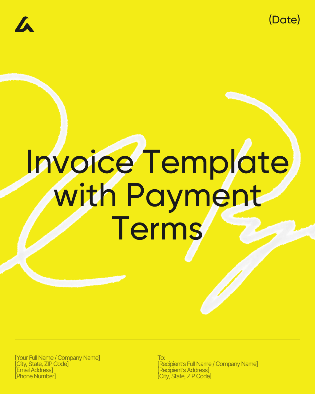 Invoice Template with Payment Terms