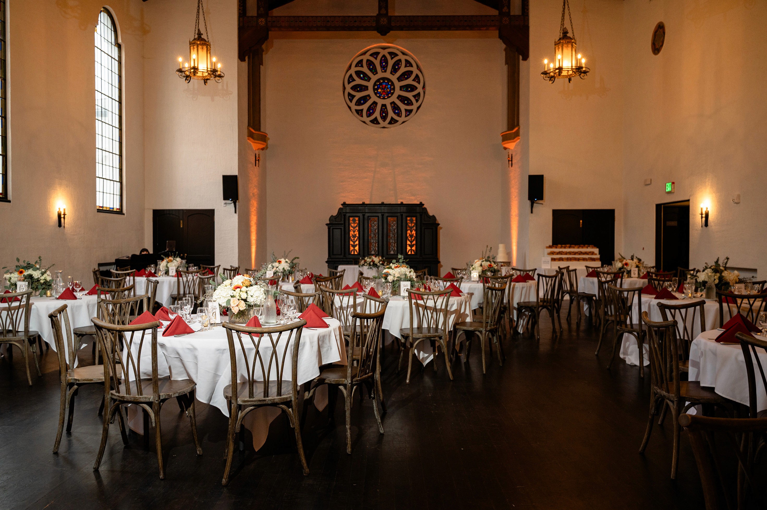 Flat lay wedding details with bouquet, rings, and sparkling bridal heels