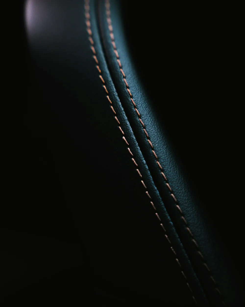 Hand-stitched leather