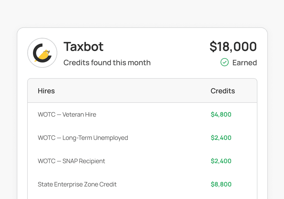 Canary Hiring Technologies , Canary Canary AI for Hiring tax credits and employee retention