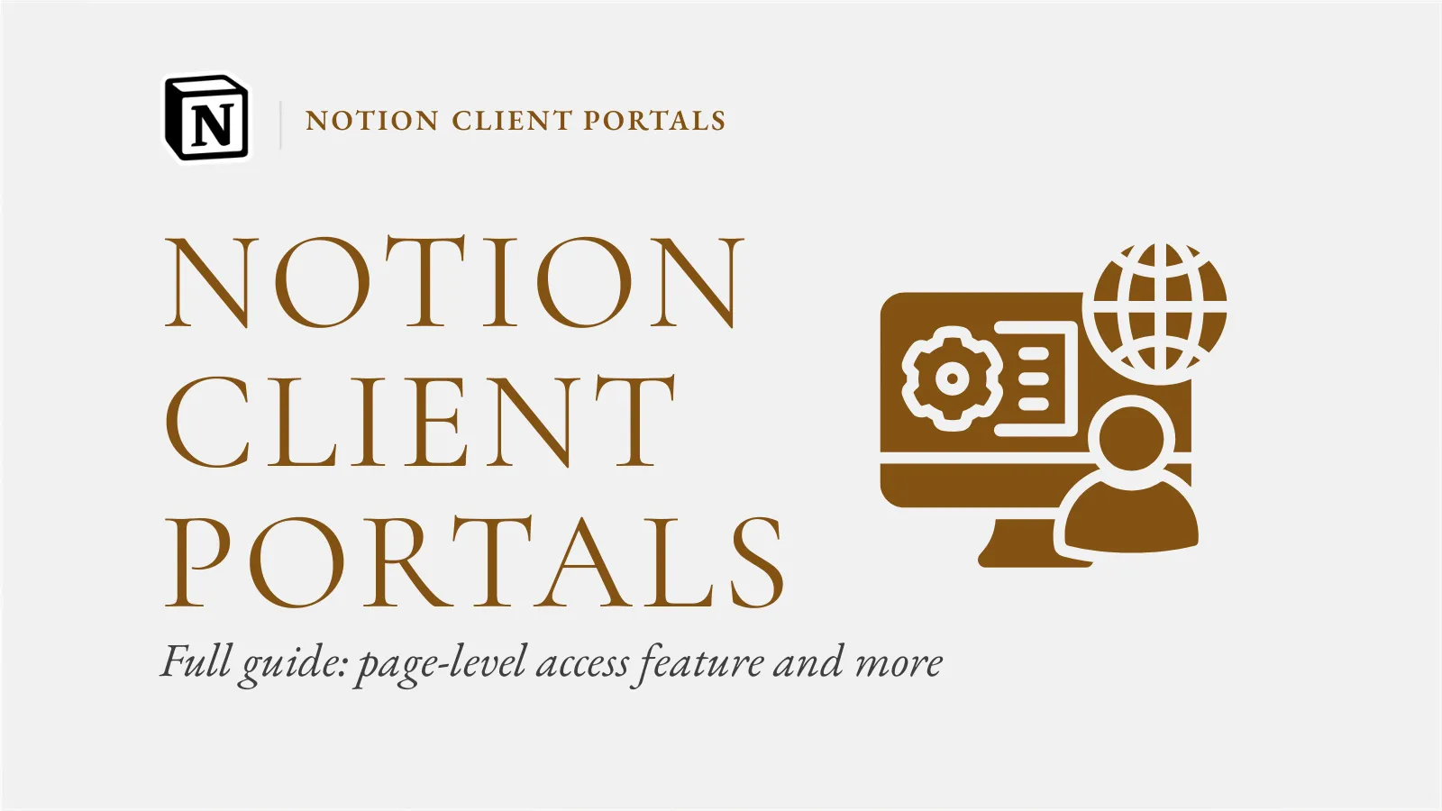 Notion client portals full guide how to build