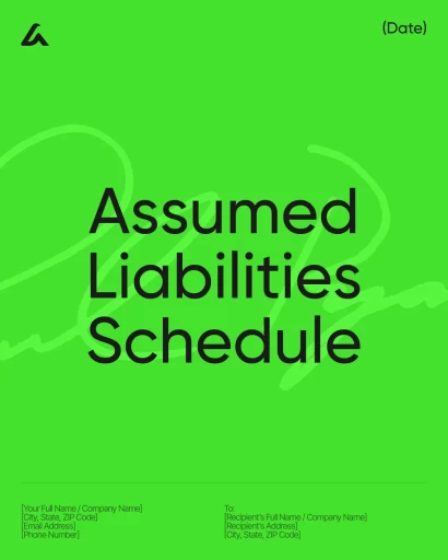 Assumed Liabilities Schedule