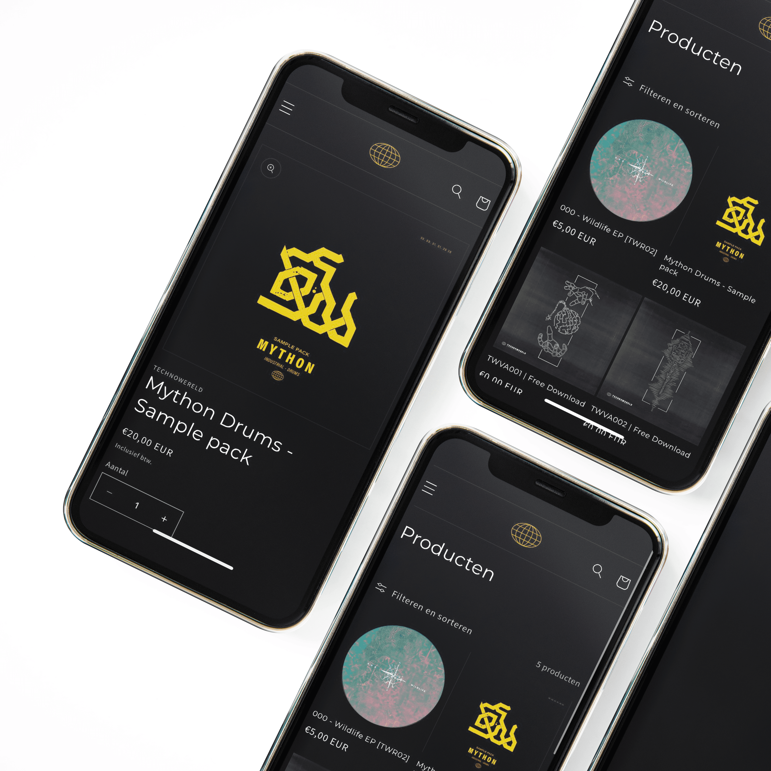 mockup technowereld app