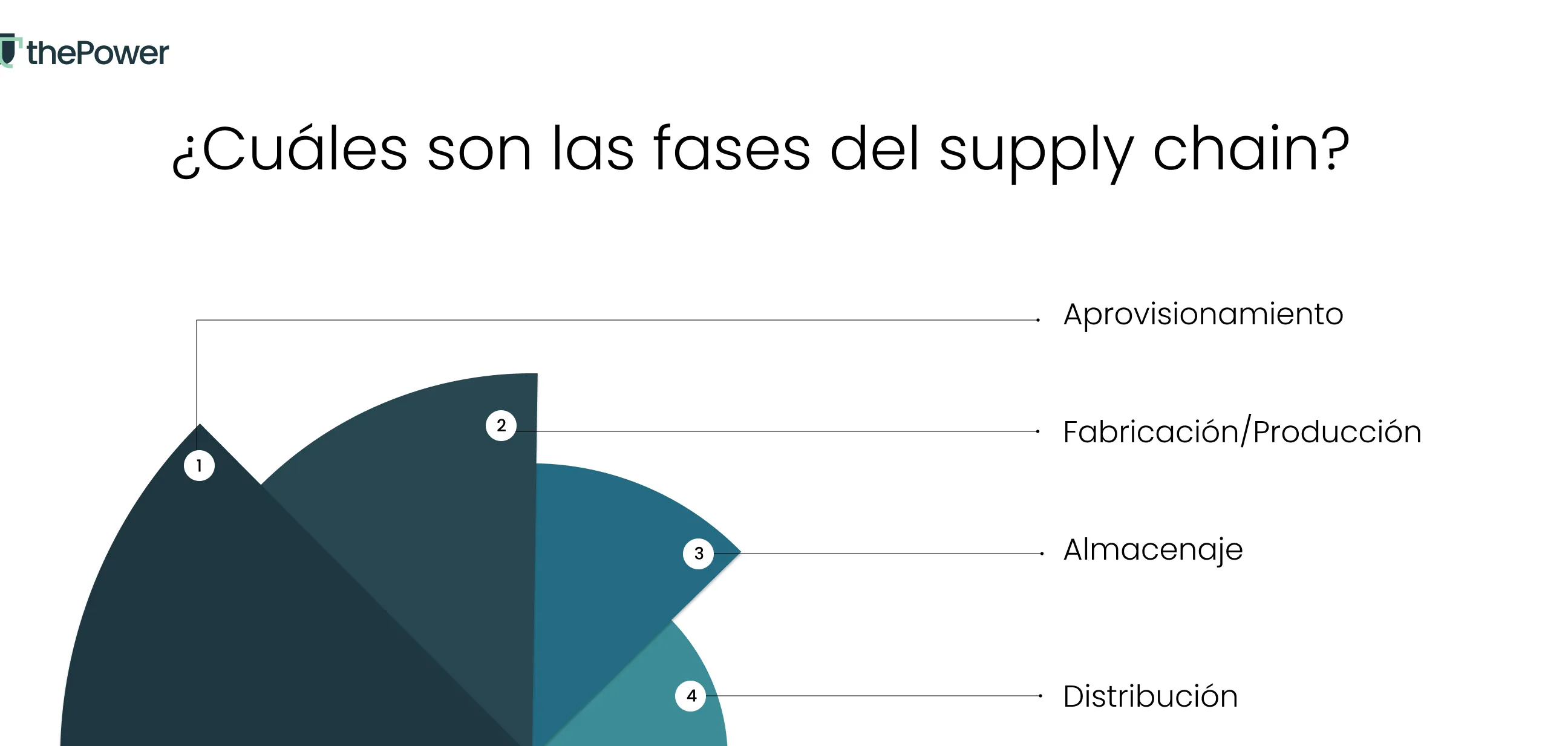 ¿Cuáles son las fases del supply chain?