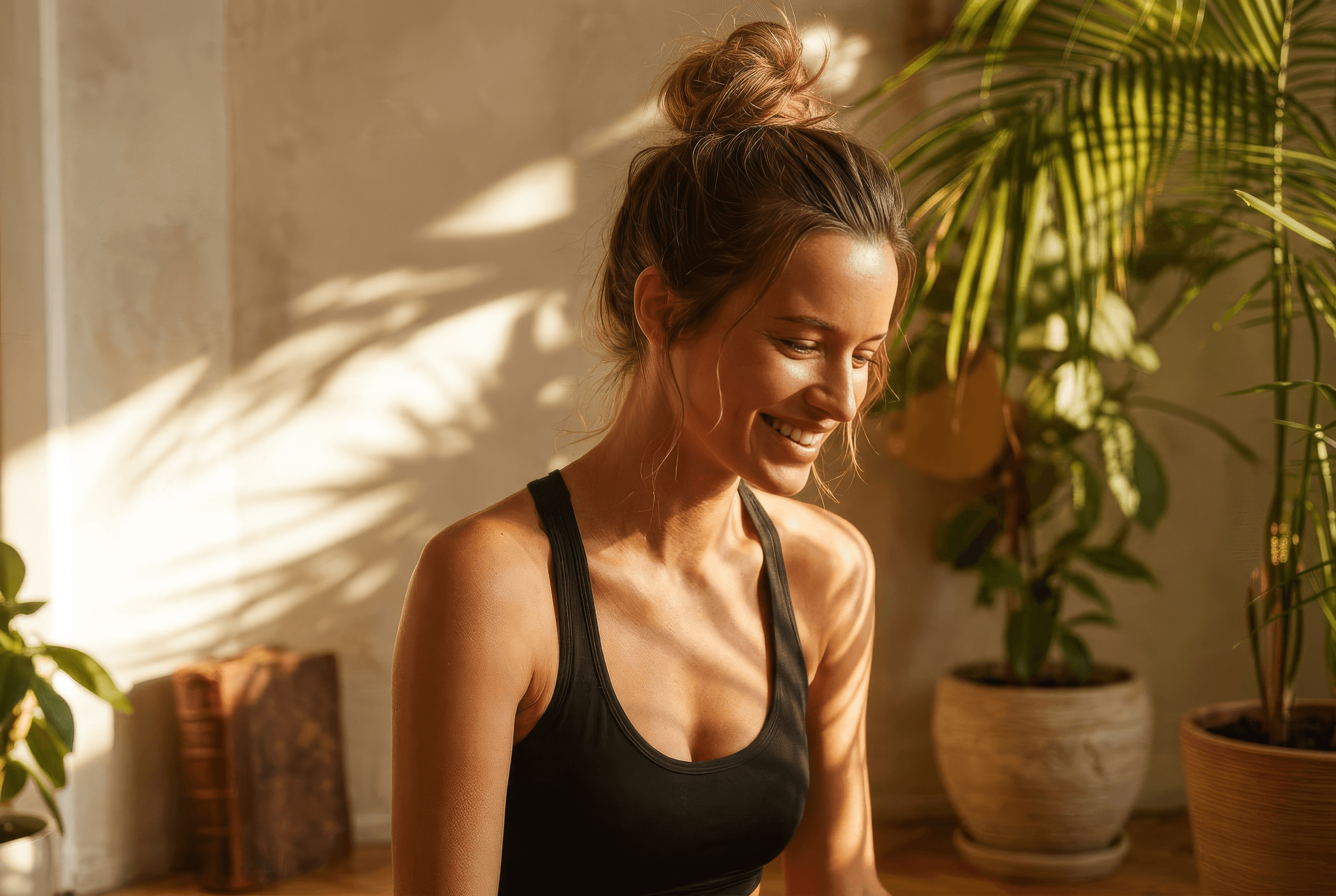 Person Performing Yoga