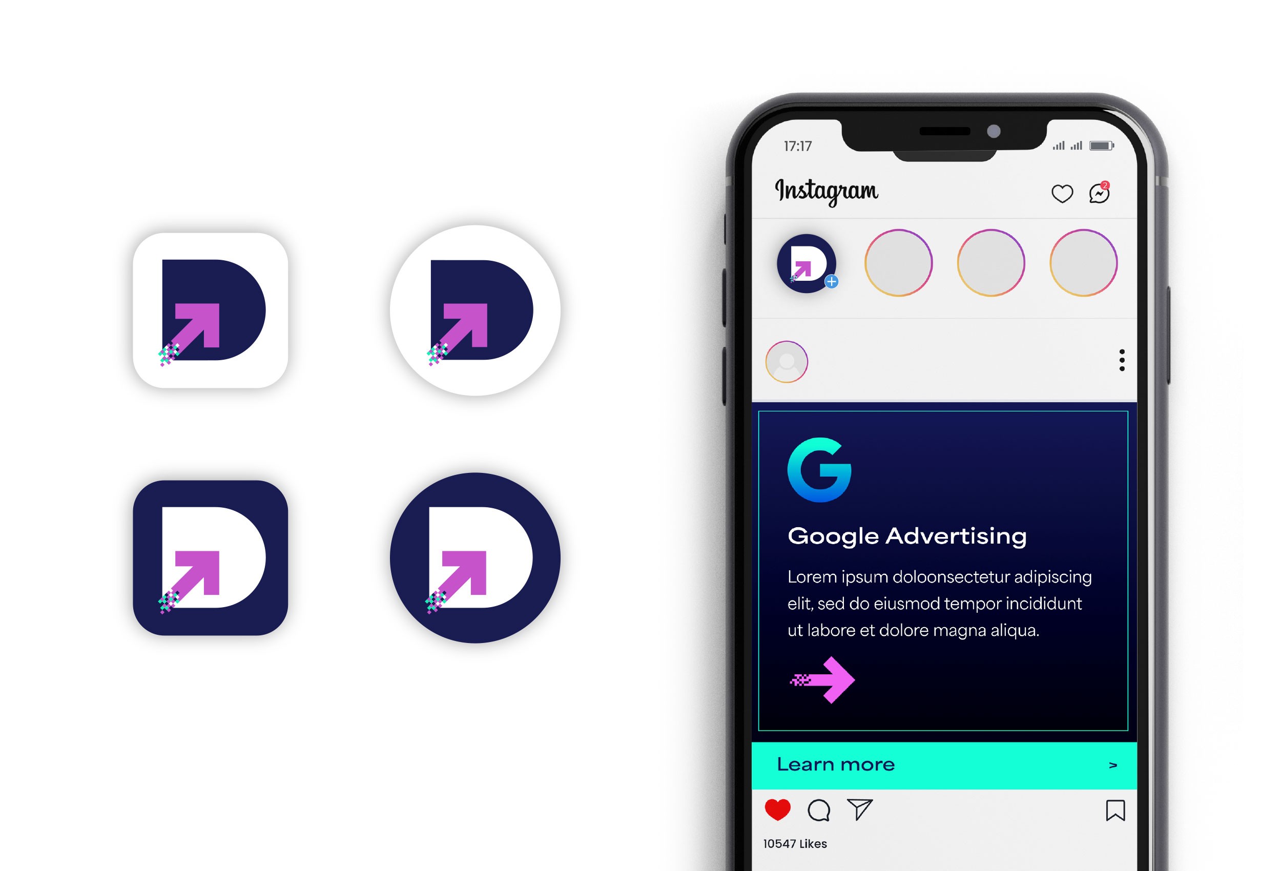 Social media icon design for Digification