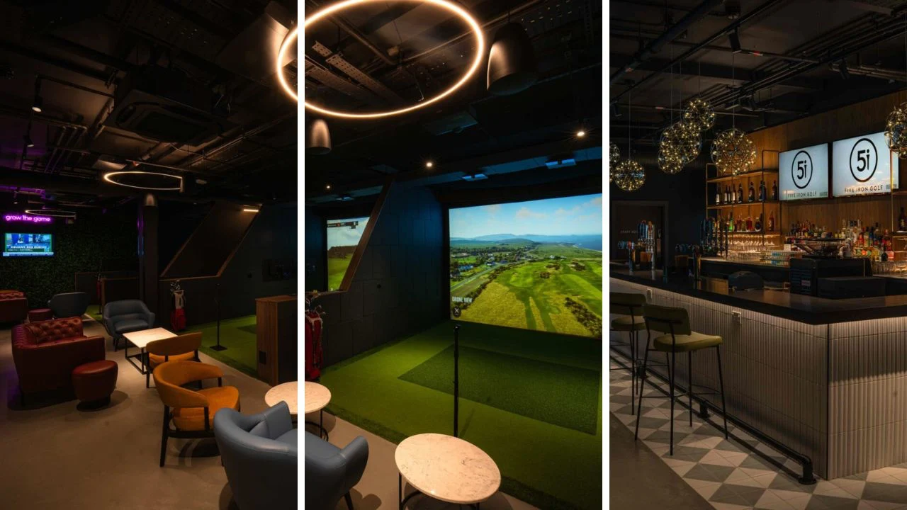 Five Iron London indoor golf venue Findoori city guide