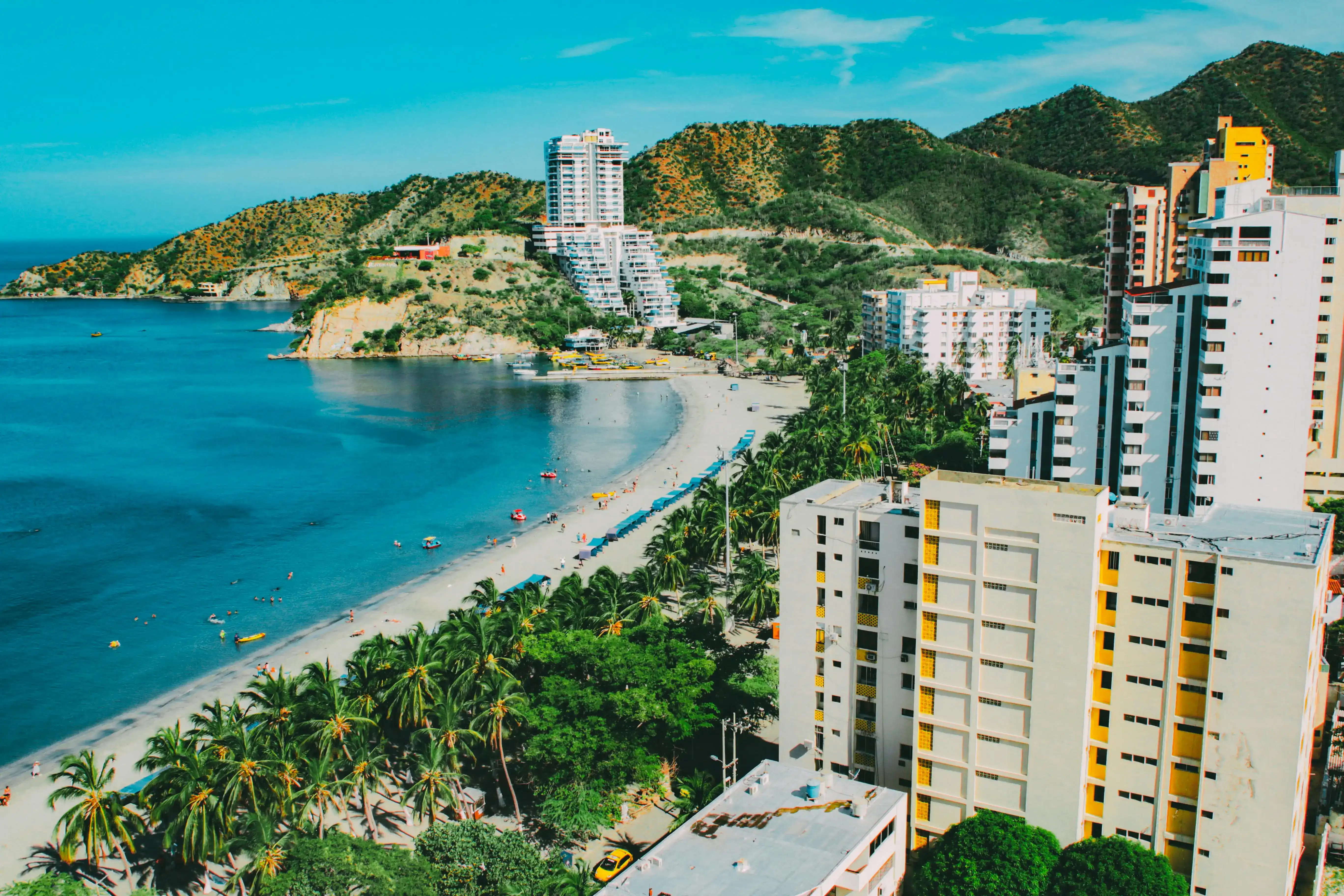 plage en Colombie