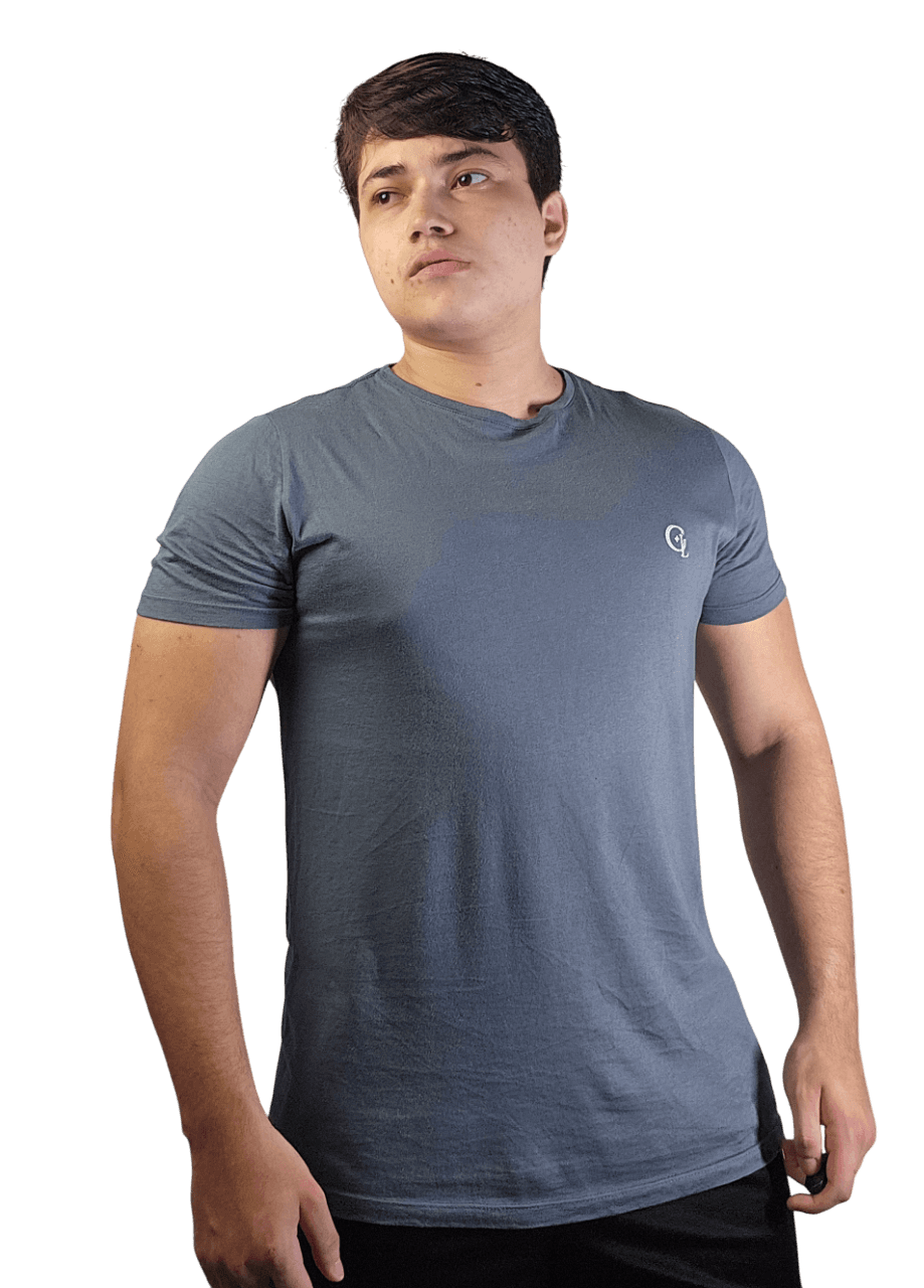 Photo of Wilmar Filho standing looking at the horizon and wearing a gray shirt