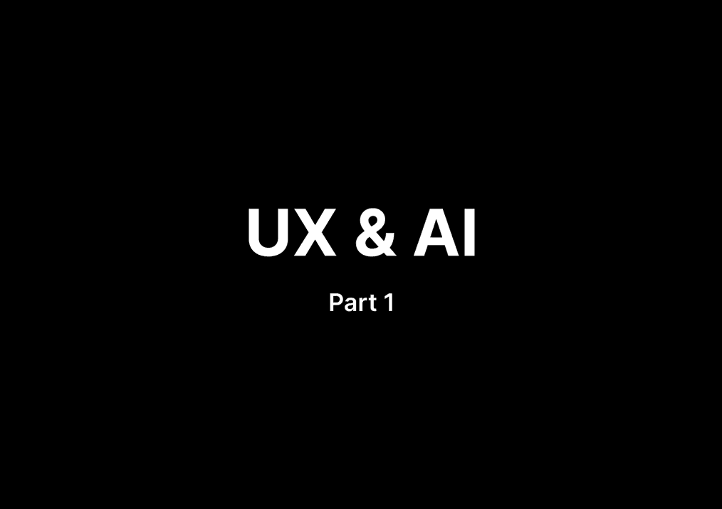 UX & UI part 1