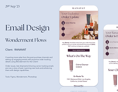 Email Design - Wonderment Flows