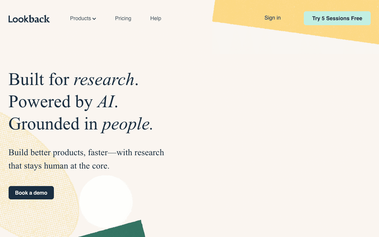 Lookback екранна снимка