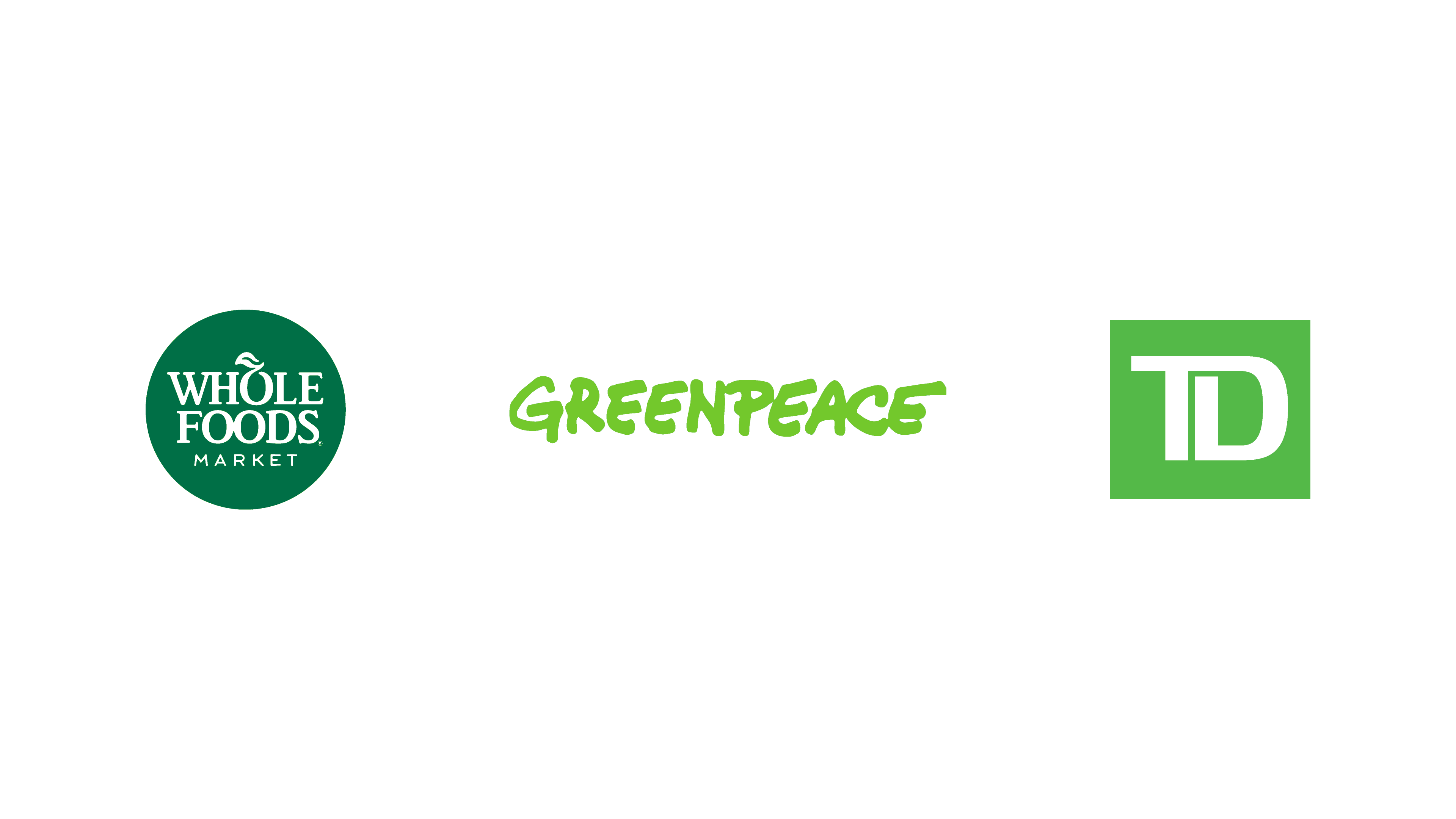 Green brand logos commonly associated with sustainability, growth, wellness, and finance, highlighting how green is used across industries.