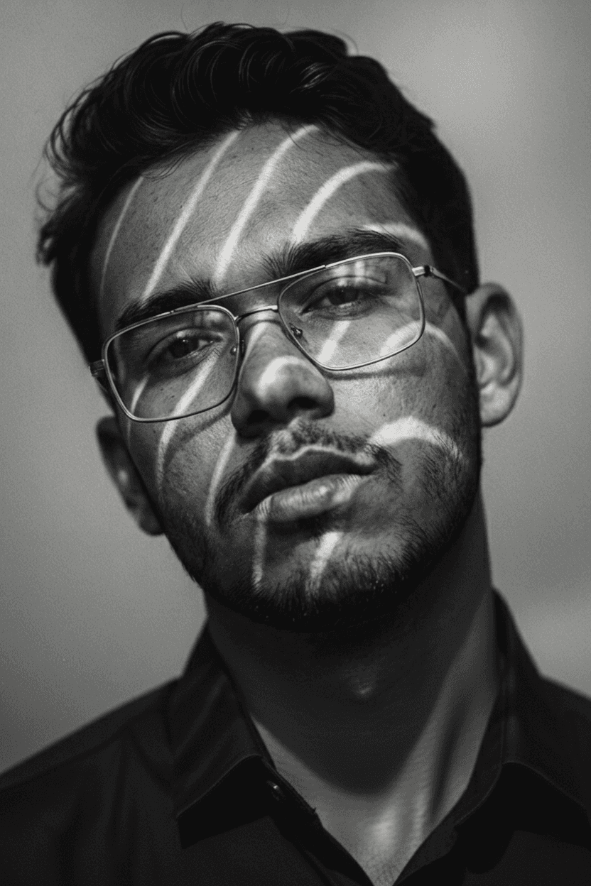 Portrait of portfolio creator – front view