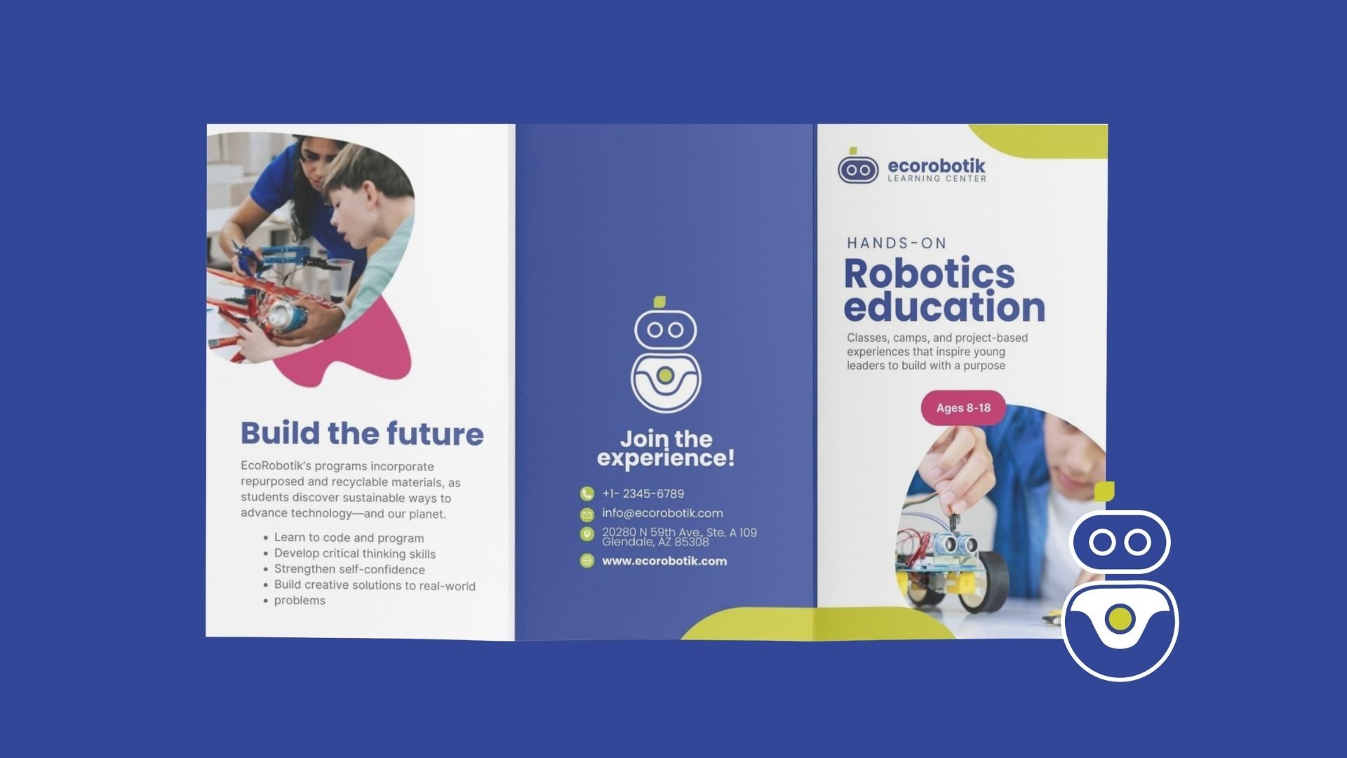 Flyer design for Ecorobotik