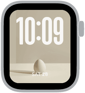 A selection from the Easter Minimal Apple Watch face collection