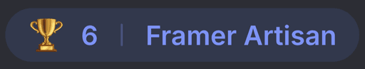 Niveau officiel Framer : Framer Artisan