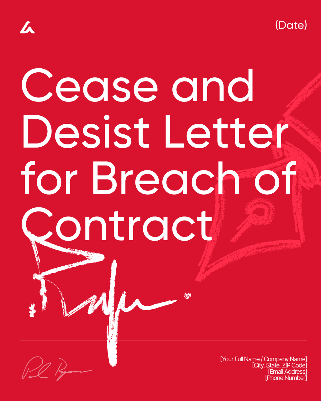Cease and Desist Letter for Breach of Contract