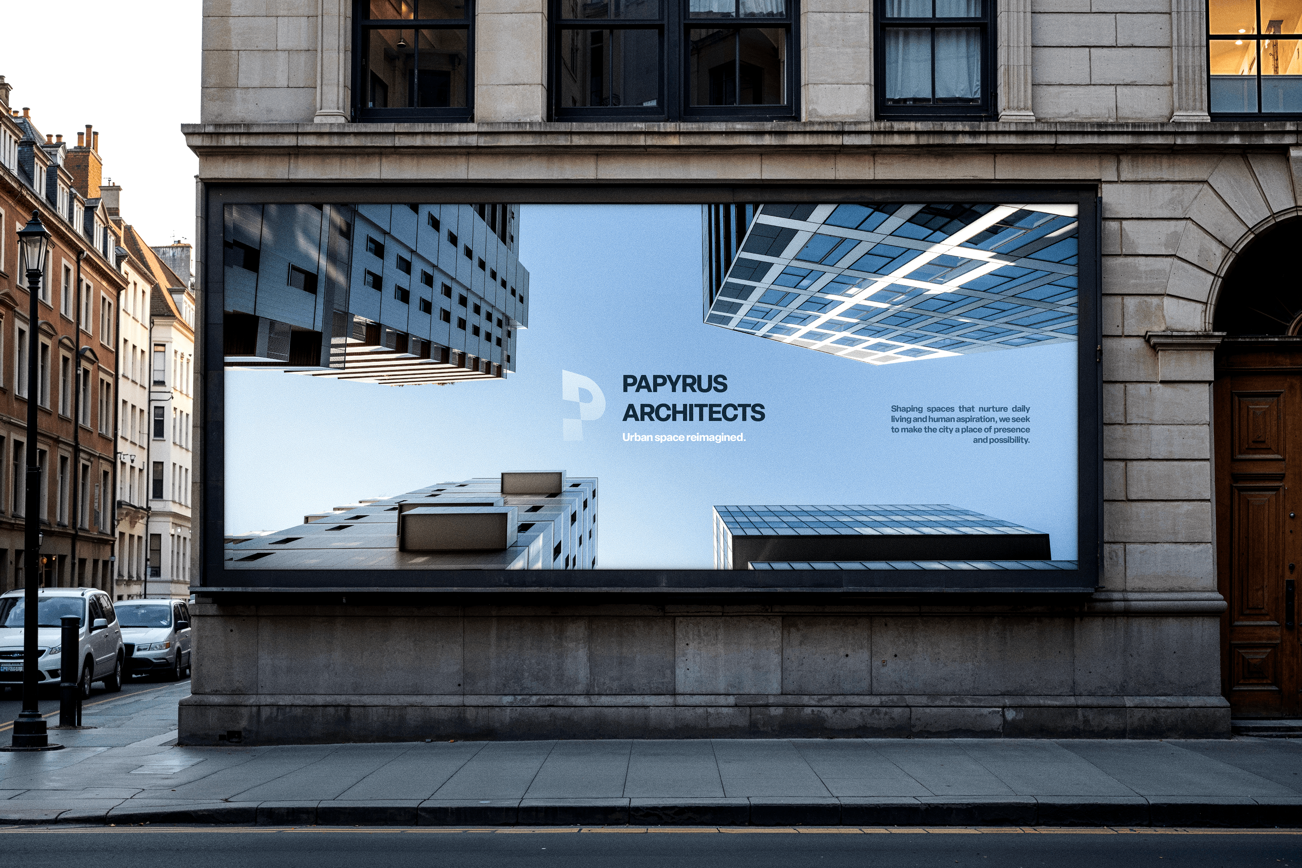 New York City Billboard for Papyrus Architects