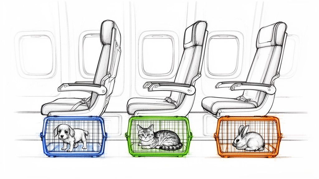 Dog wearing an american flag necktie