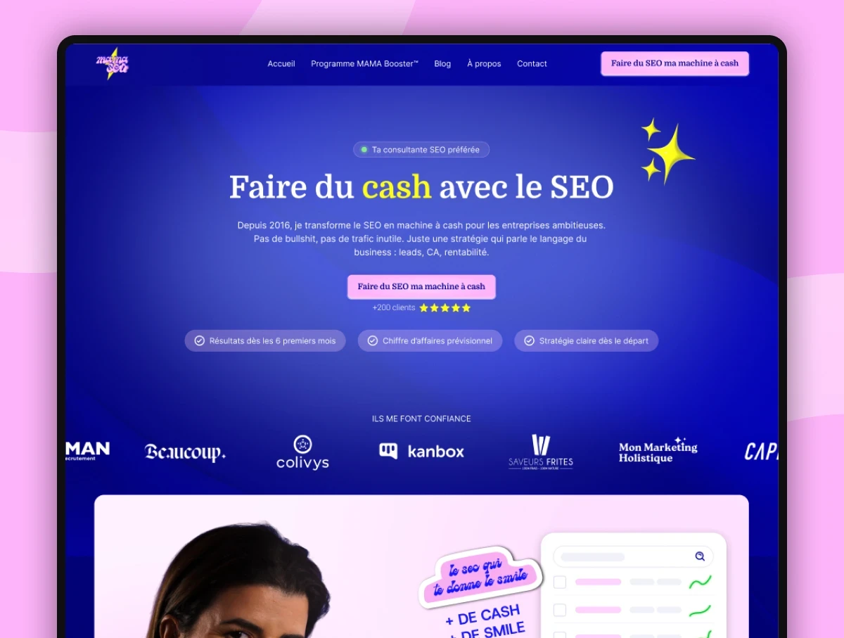 Site web MAMA SEO