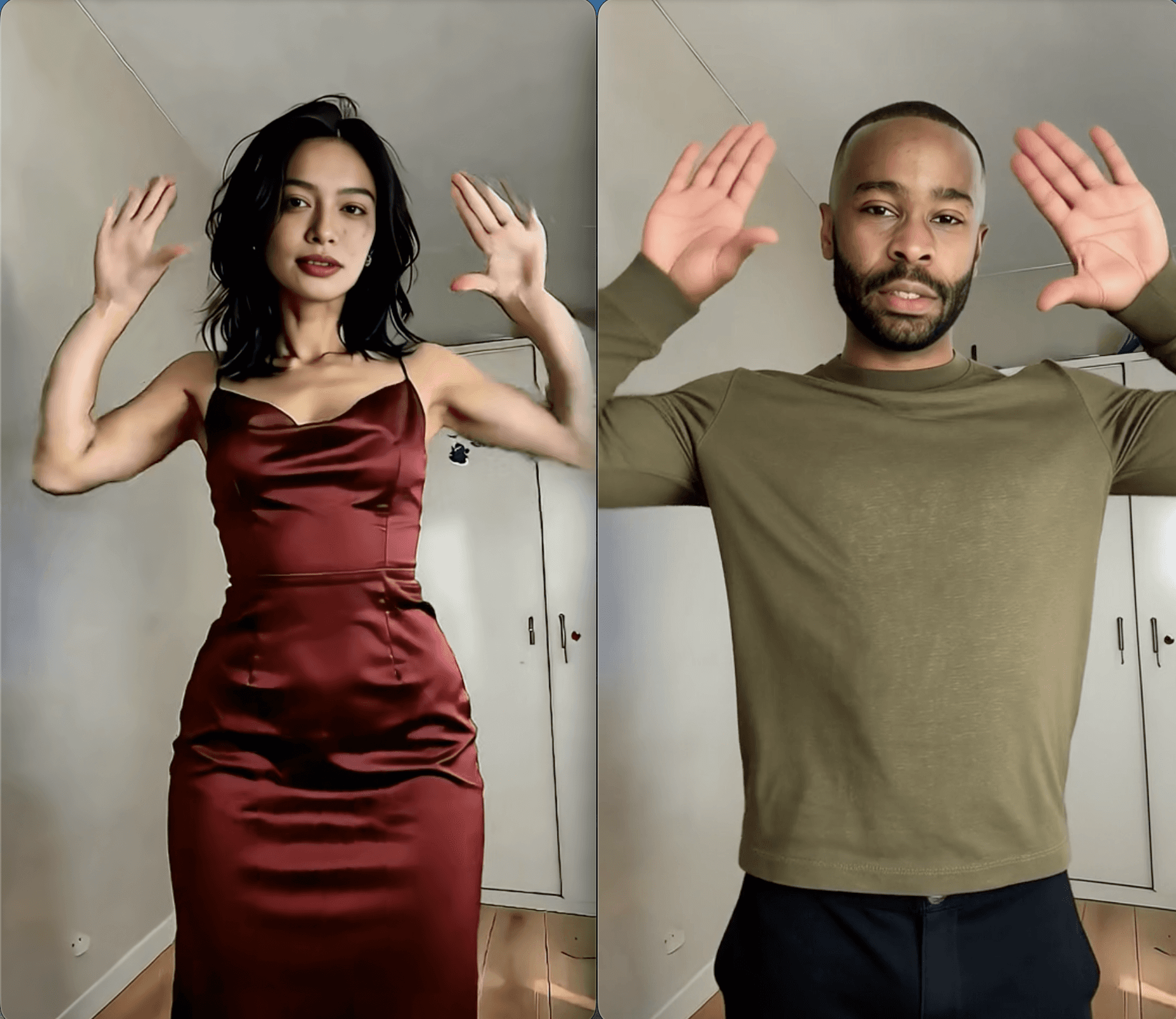 Résultat final du remplacement de personnage vidéo IA montrant un nouveau personnage avec mouvements du corps et gestes conservés