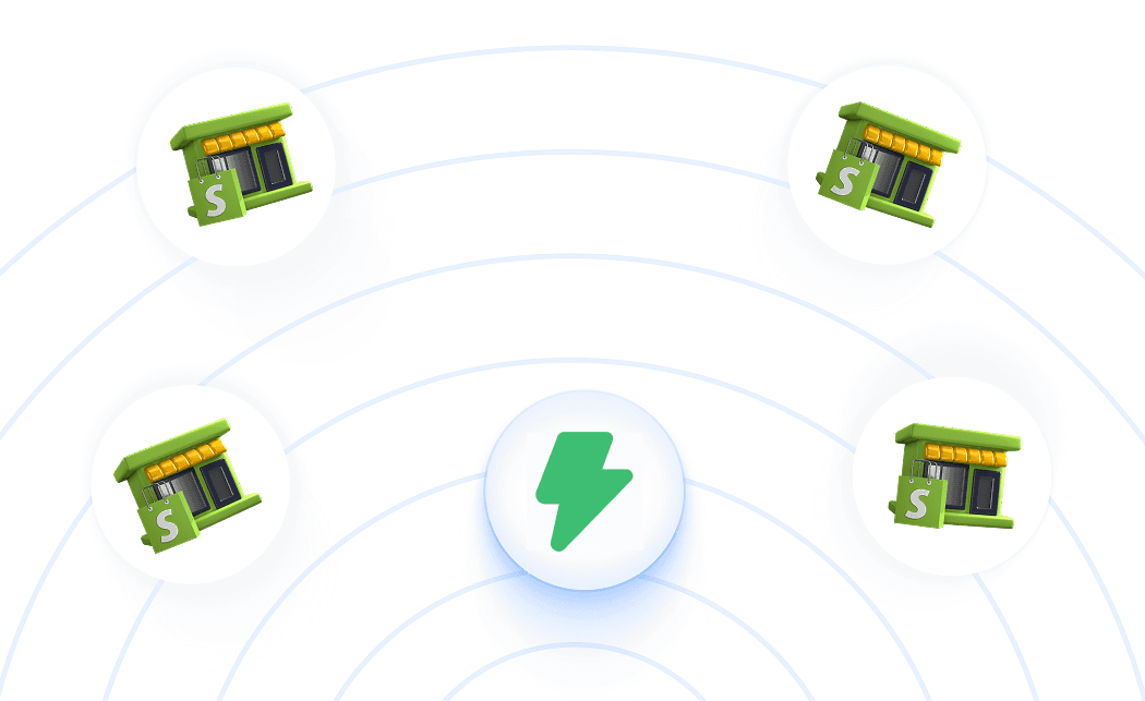 Logos of tools outward, illustrating easy integration with no engineering required.