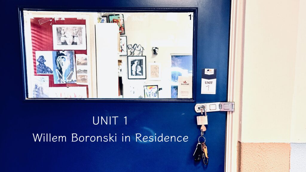 Ingang van Artist in Residence Unit 1 in Doorn, studio van Willem Boronski voor onderzoek naar Van Gogh