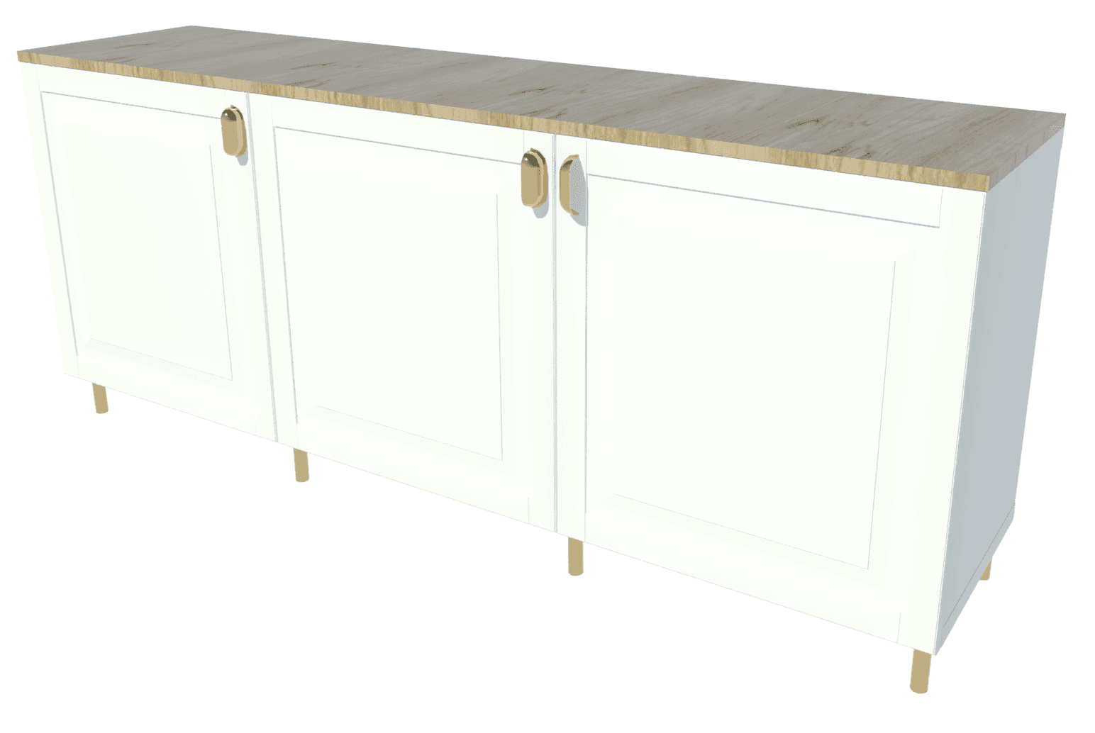 BESTÅ TV Unit with SMEVIKEN front panels.