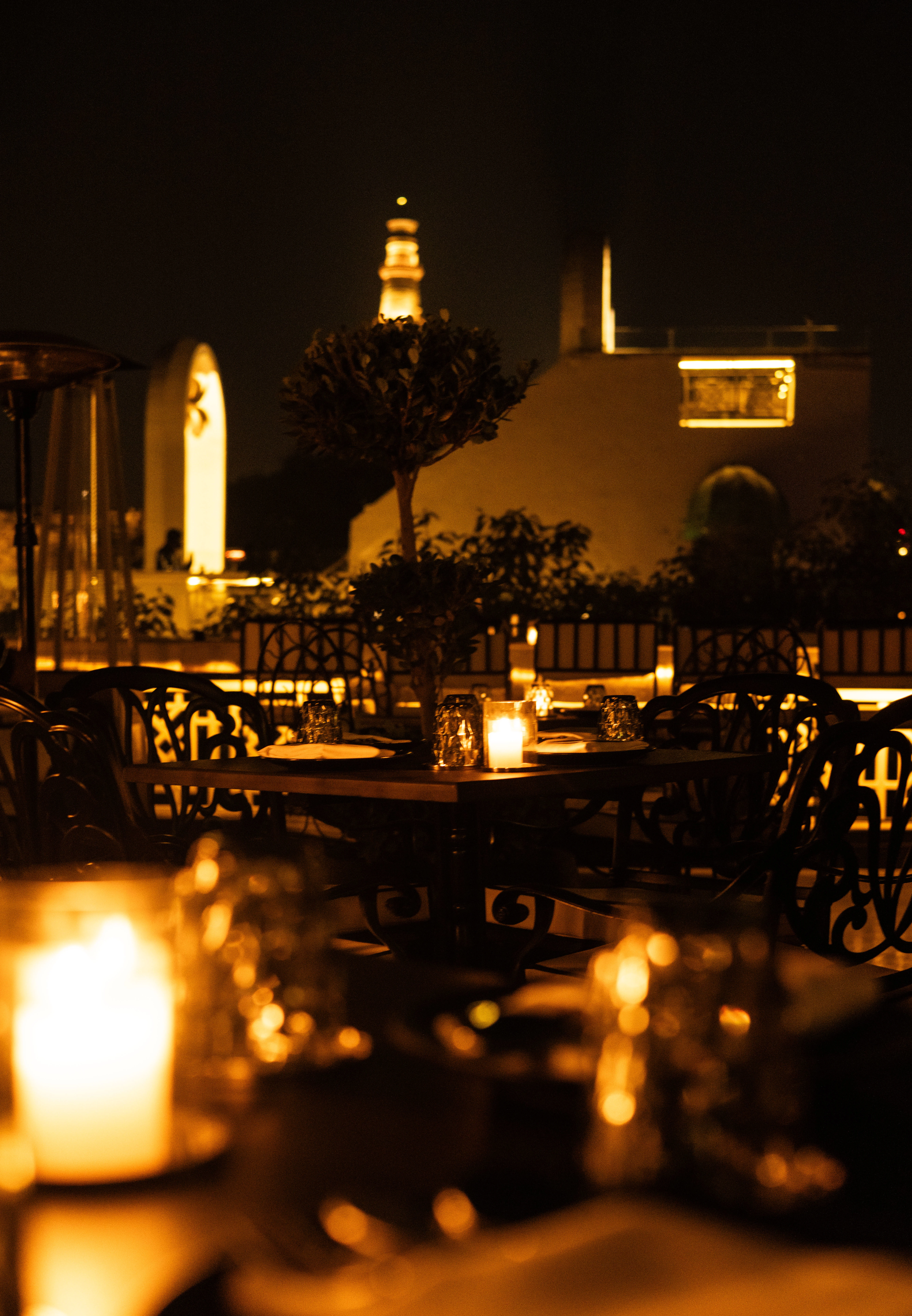 A Shot Of The Potions Terrace At Night