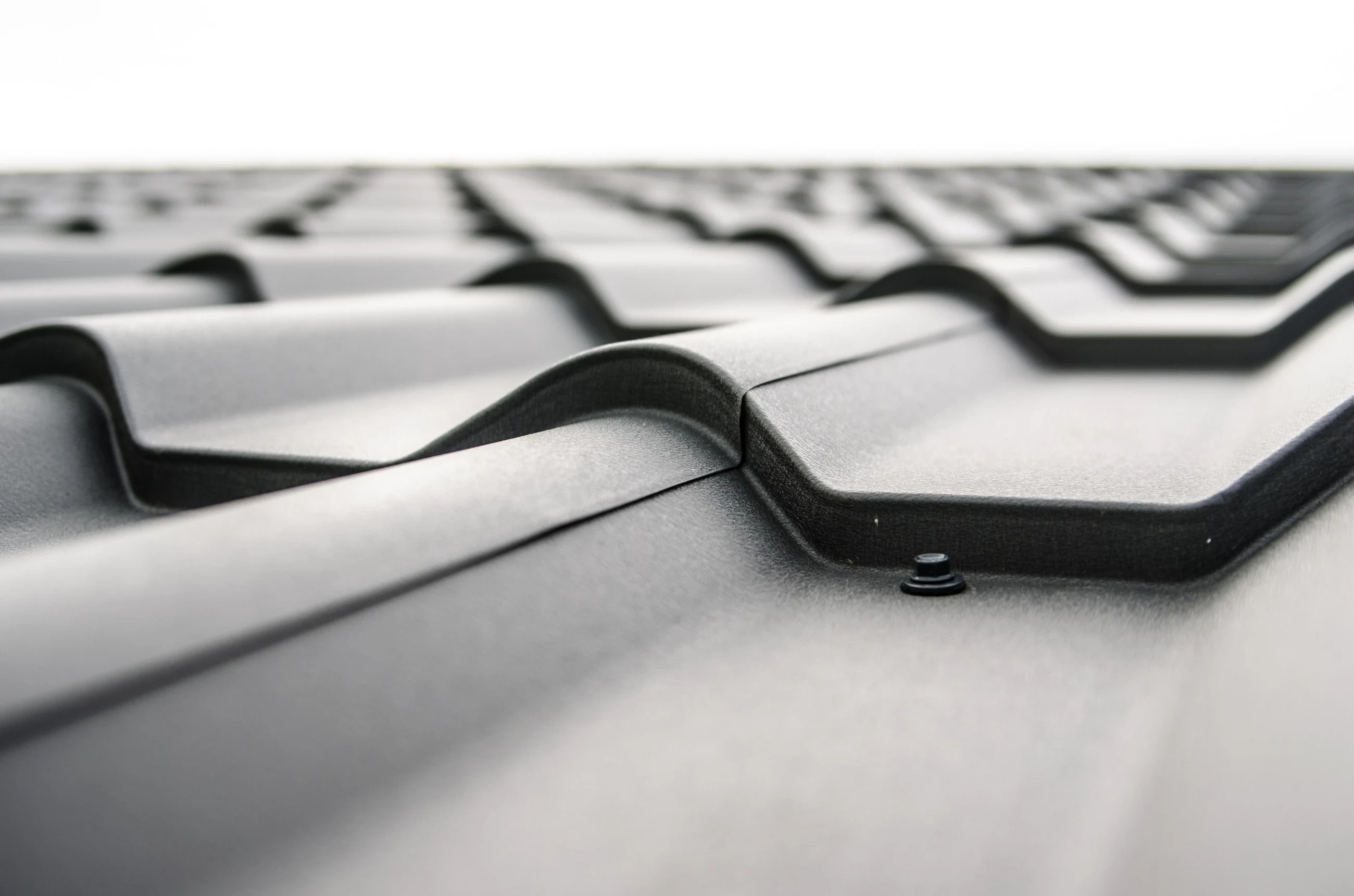 Close view of roof surface detail