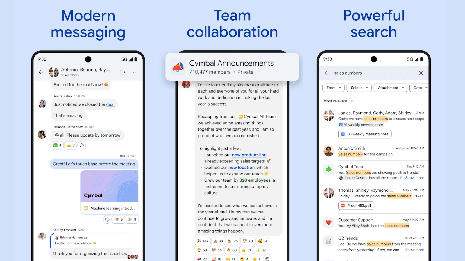 Google Chat empowers team communication