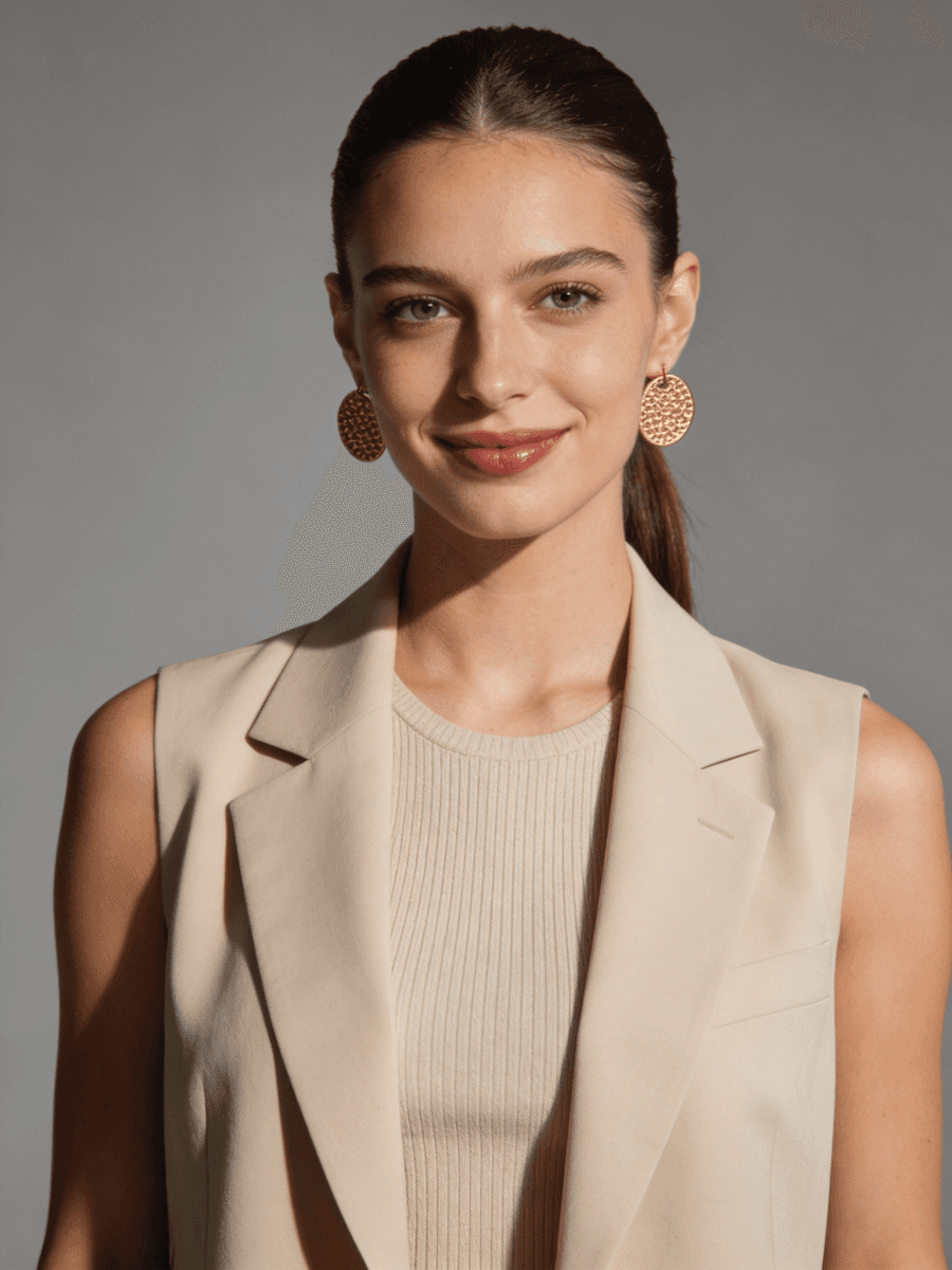 Professional portraits of three team members displayed in a team section