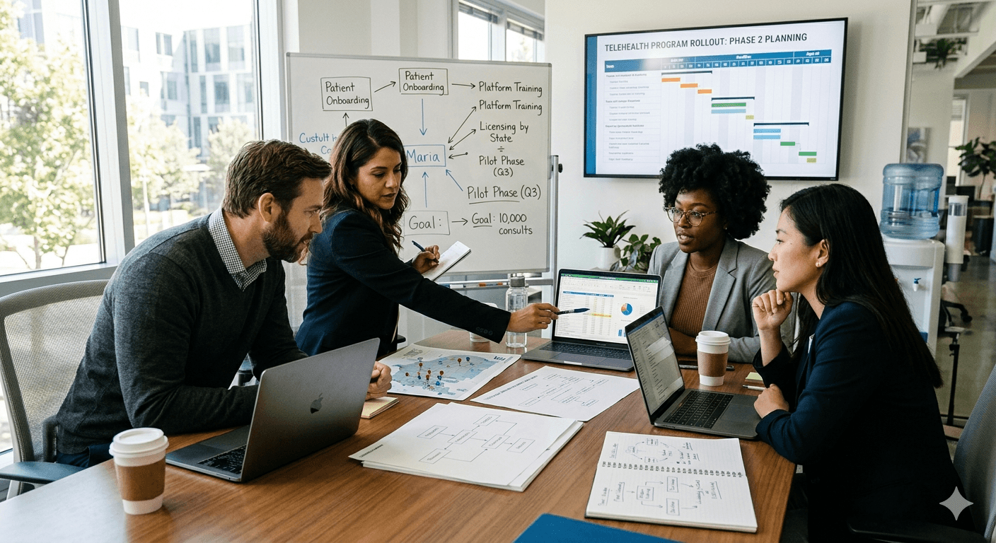Operators planning a telehealth