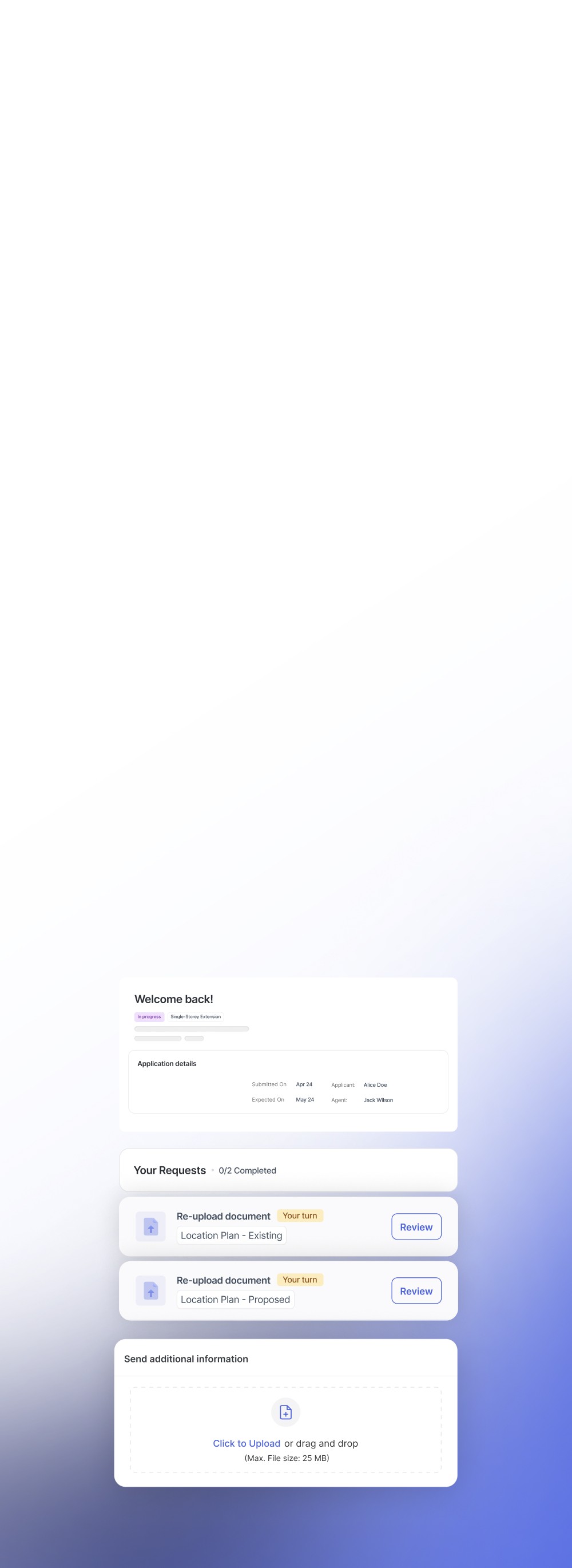 A person in a green sweater holds a pen and reviews a blueprint at a desk, with a small, paper model house in the foreground, suggesting architecture and home design concepts.