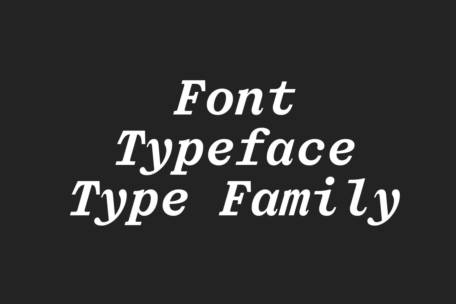 Font vs Typeface: what's the difference