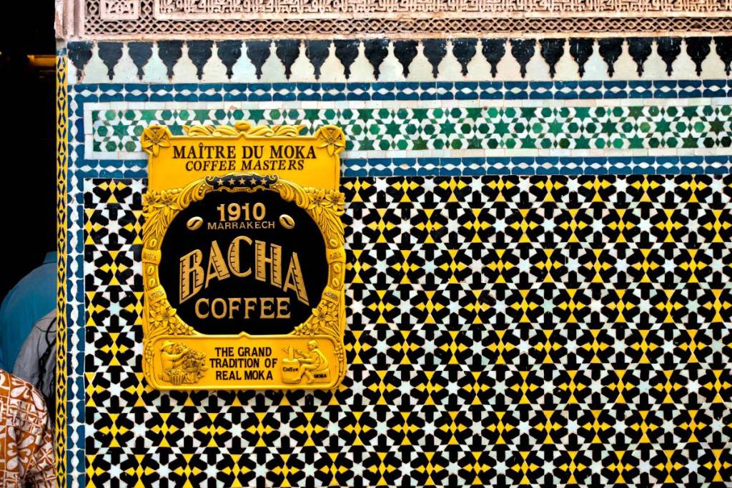 bacha coffee sign