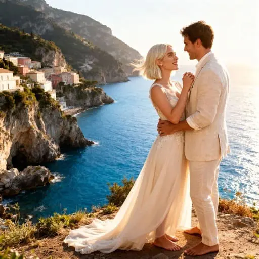 ai wedding photo generator Moroccan Courtyard Wedding