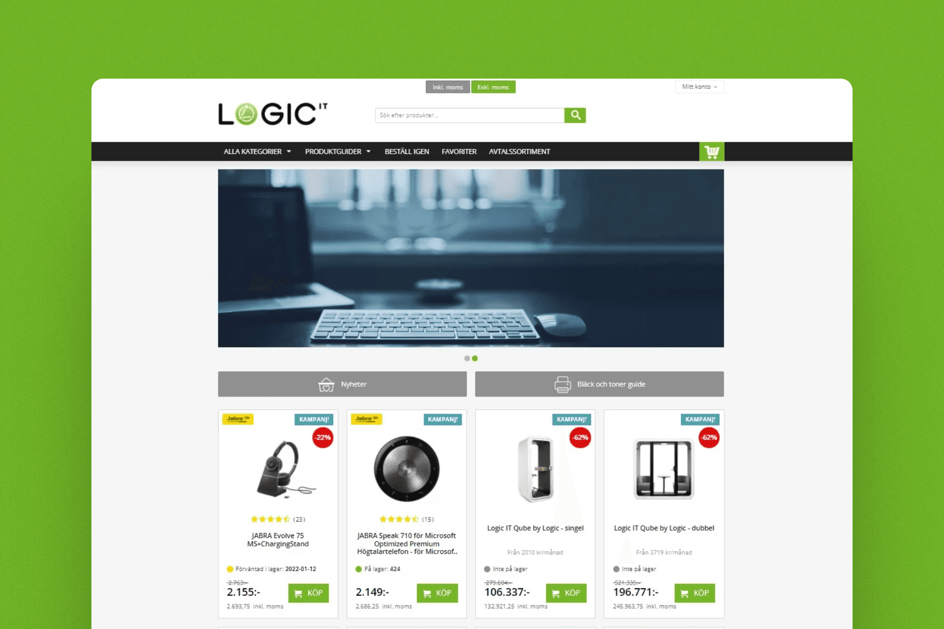 Webshop IT- och AV-produkter