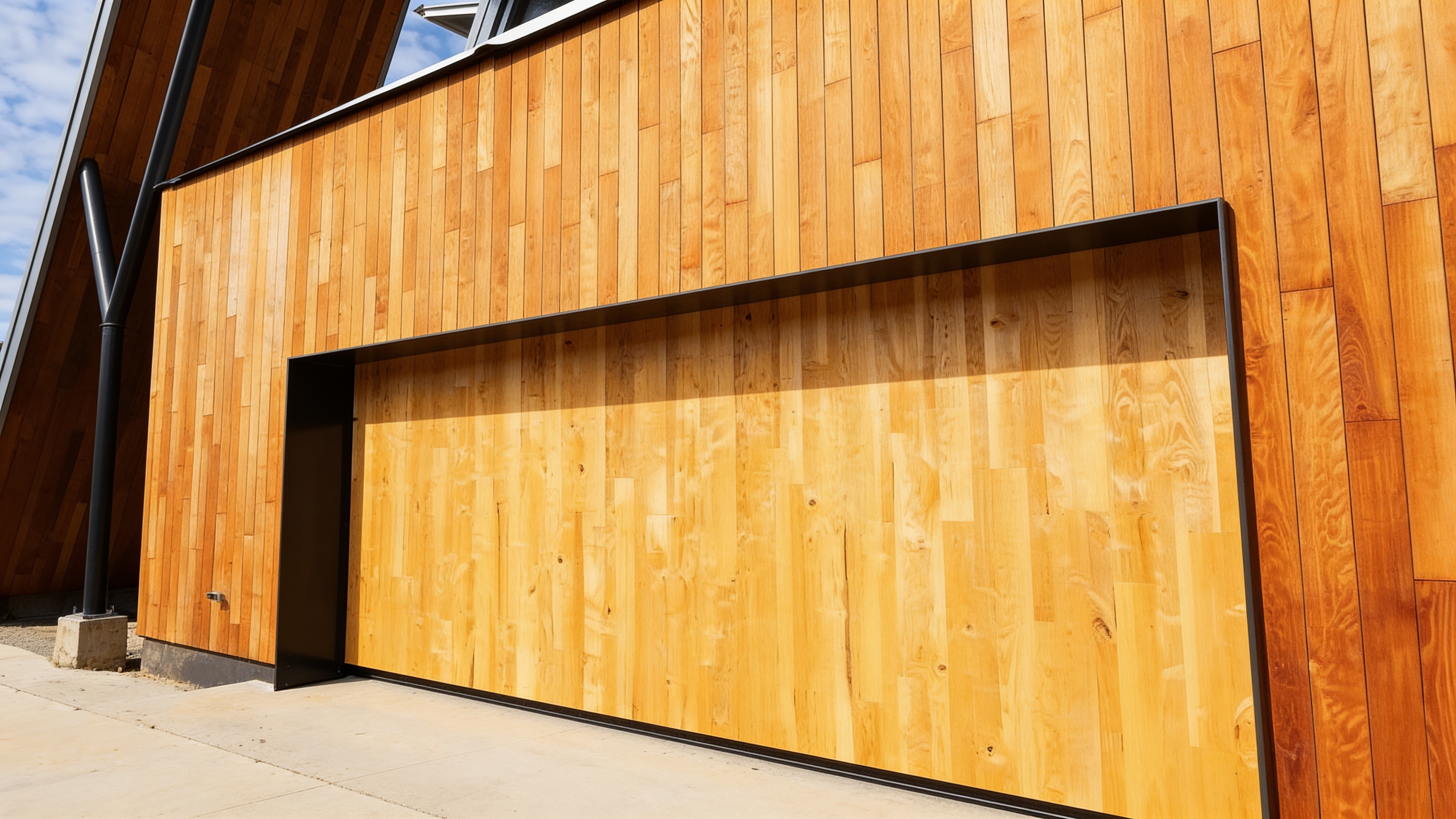 Wood grain PowerLift garage door