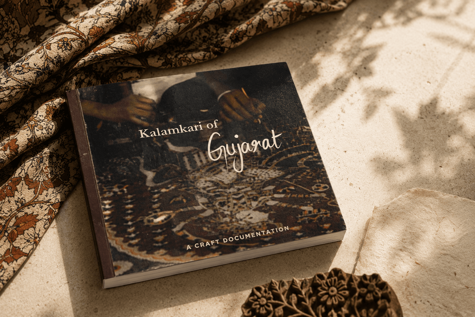 Modern food magazine brochure mockup with bold typography and bright yellow accents