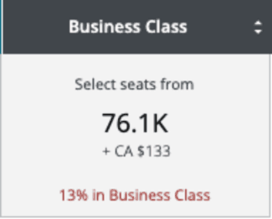 13% business class