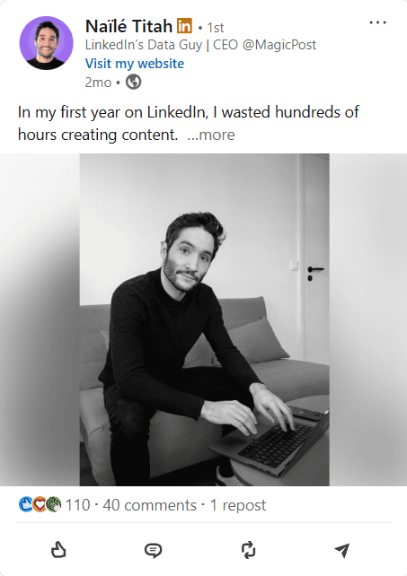 Nailé Titah image post linkedin