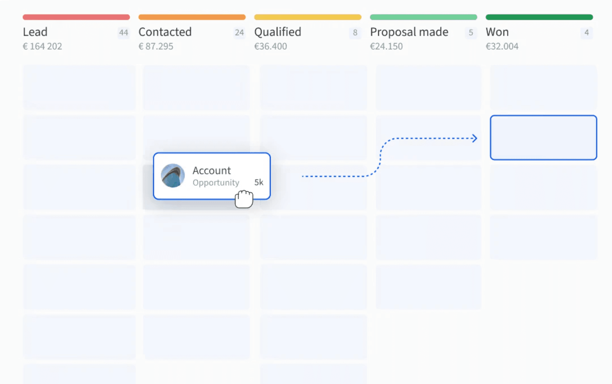 project and relationship CRM in Salesflare