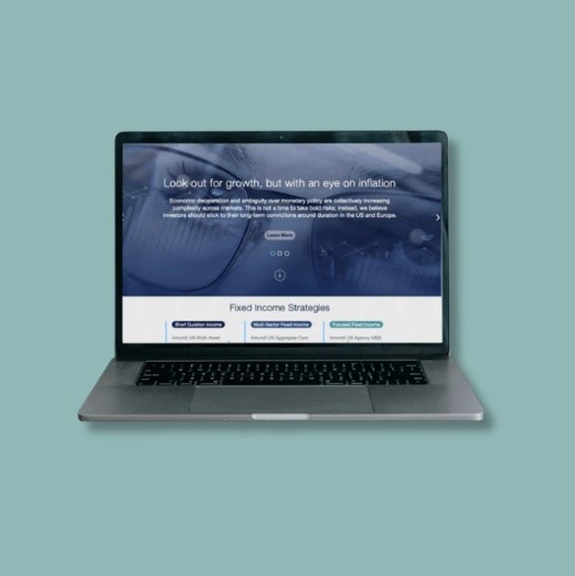 Homepage hero carousel highlighting featured content as an entry point to key pages, with navigation leading to deeper content sections below.