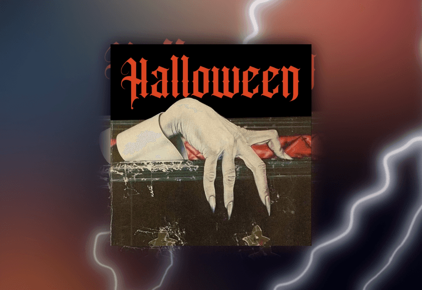 Bold purple 3D lettering saying 'Birthday Girl" on a pastel gradient background