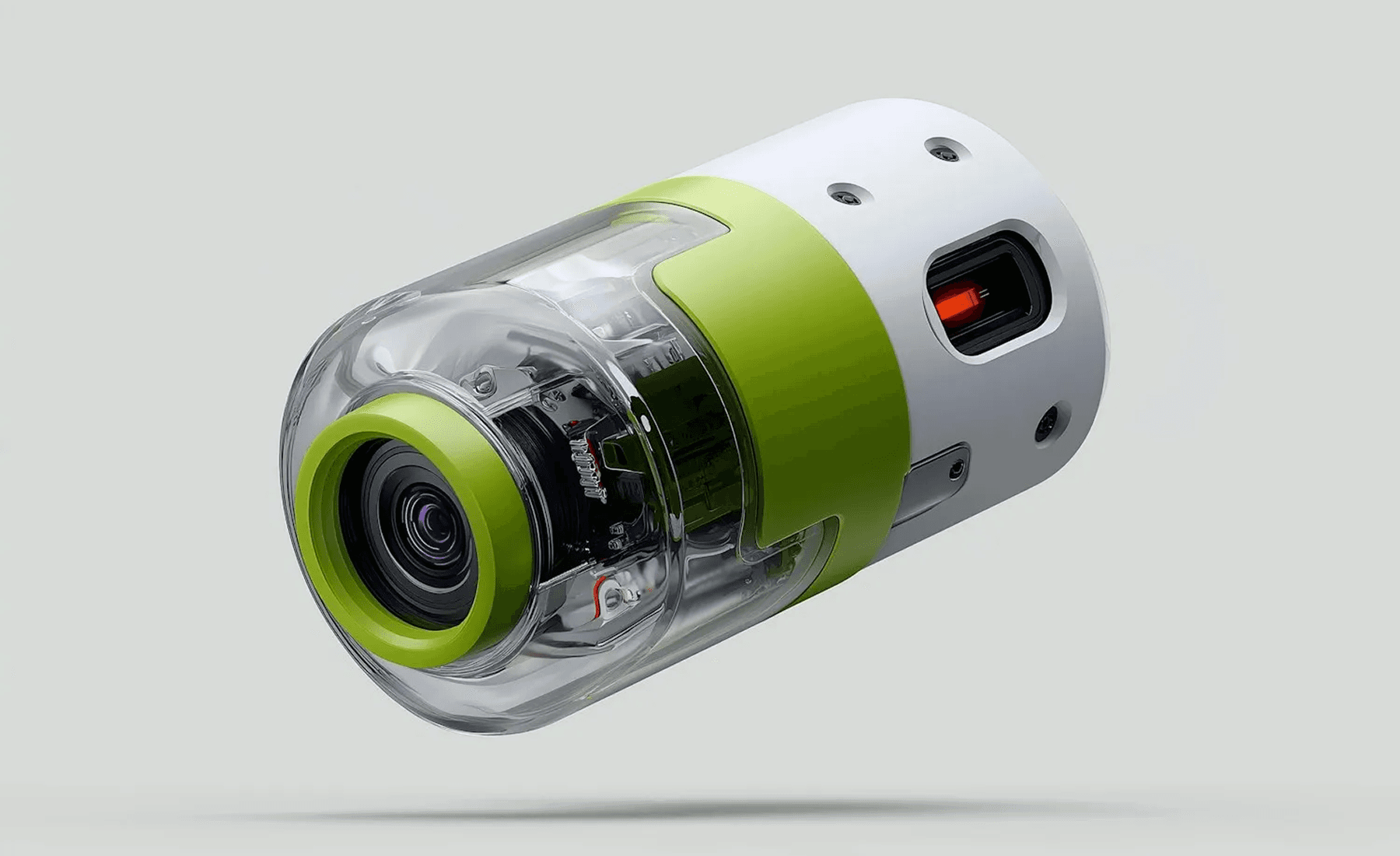  Compact cylindrical camera lens device.