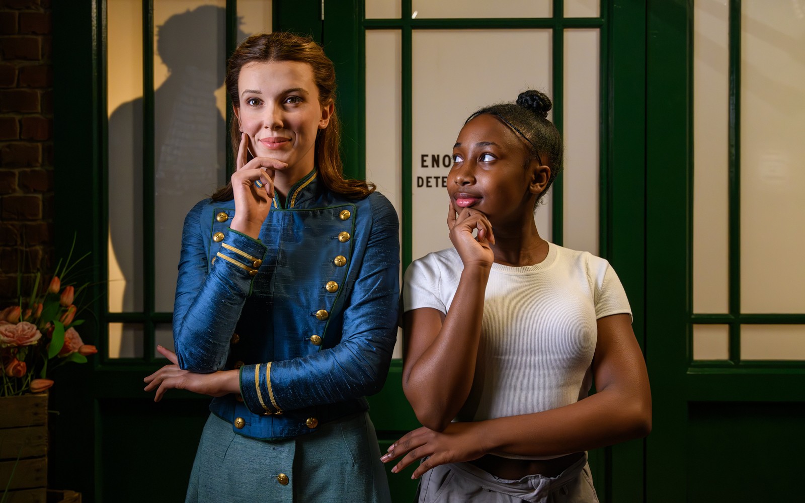 Enola Holmes wax figure at Madame Tussauds London exhibit.