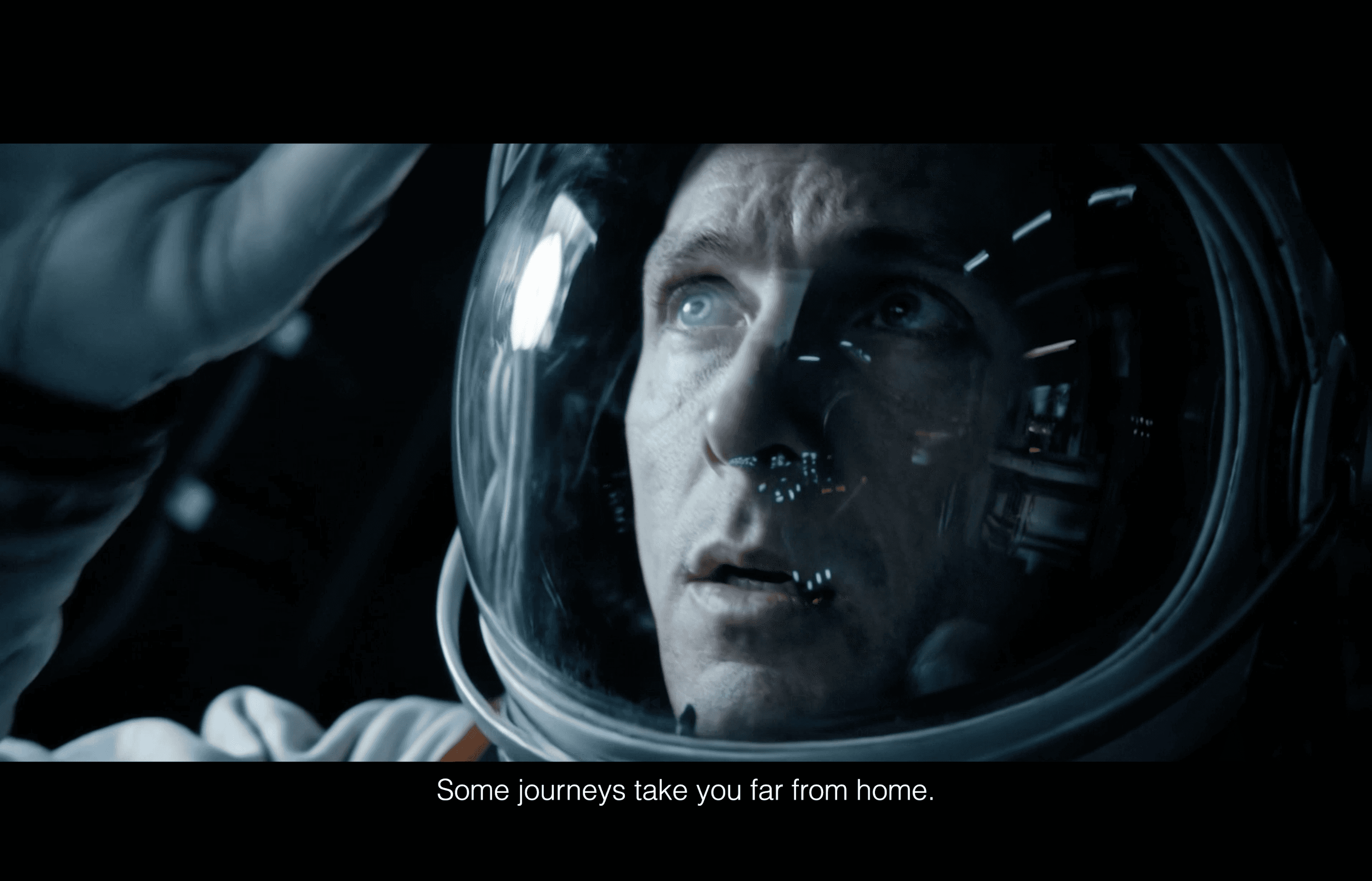 Two screens from a fictional AI mobile app on an orange gradient background