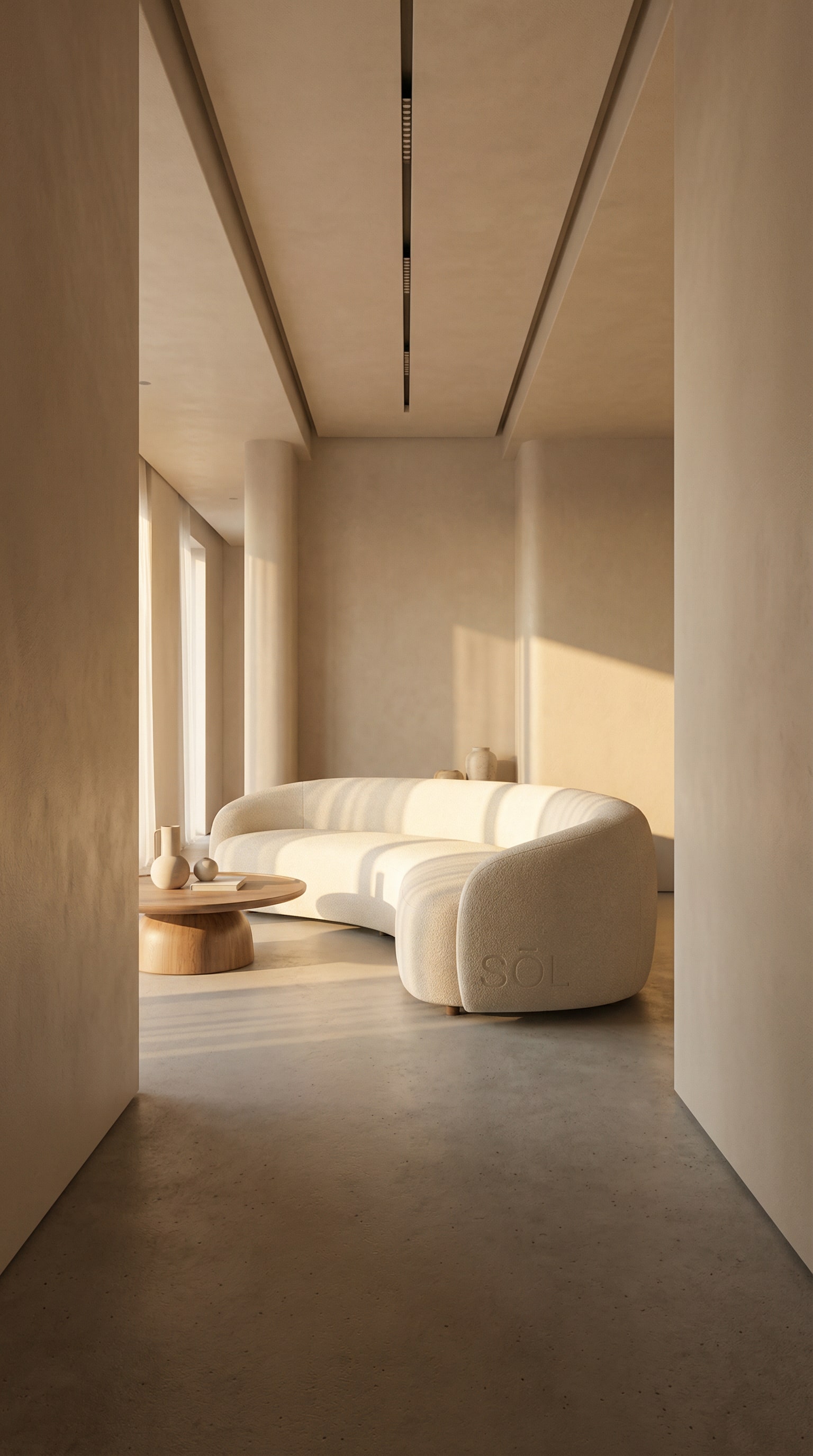 a sofa in a cozy environment